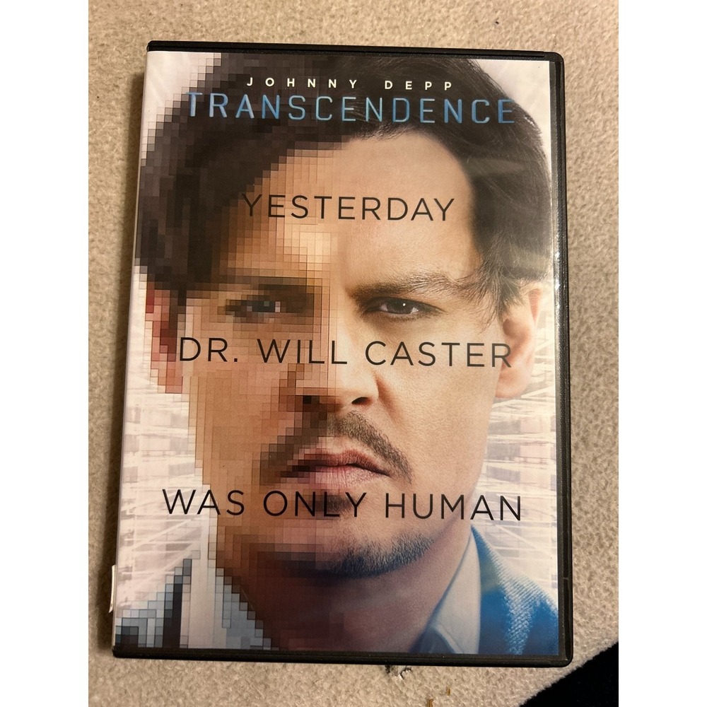 Transcendence DVD 2014 Johnny Depp Morgan Freeman Sci-Fi Thriller PG-13